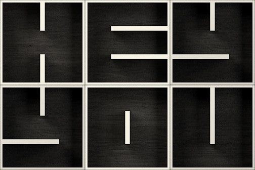 Libreria a cubi componibile lettere alfabeto ABC HEY YOU