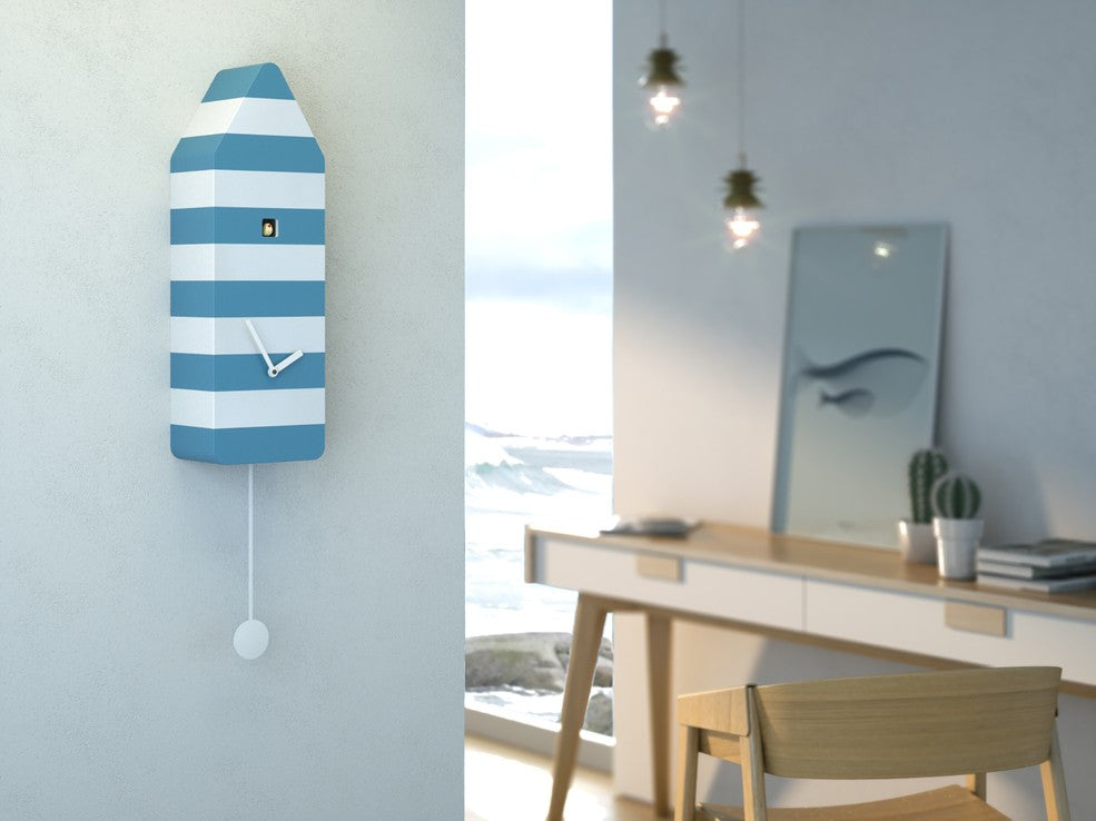 Orologio cucu da parete Capri in legno design moderno