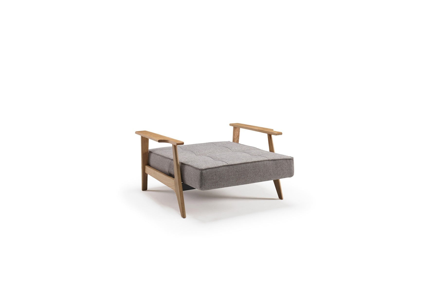 Poltrona design scandinavo in tessuto o velluto SplitBack Frej - 521 Mixed Dance Grey