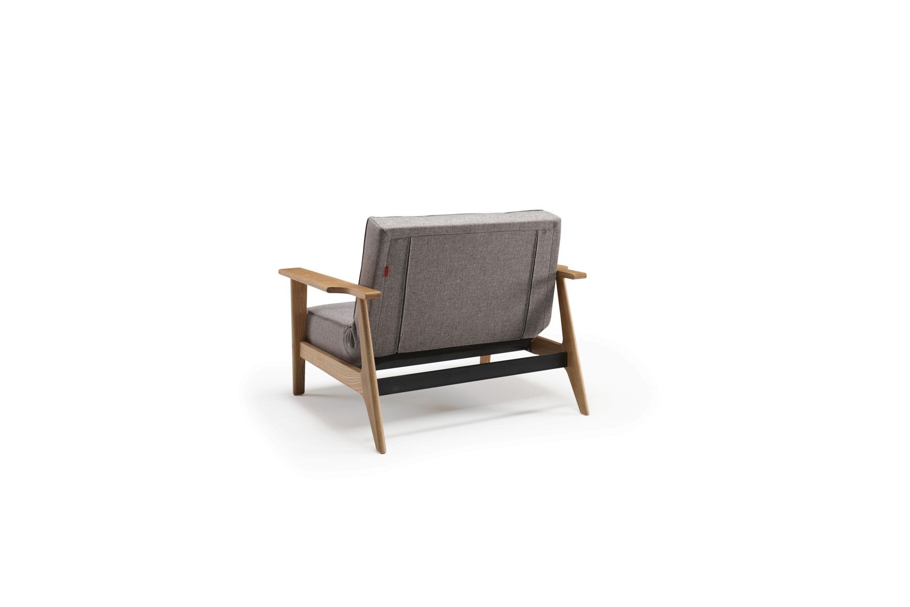 Poltrona design scandinavo in tessuto o velluto SplitBack Frej - 521 Mixed Dance Grey