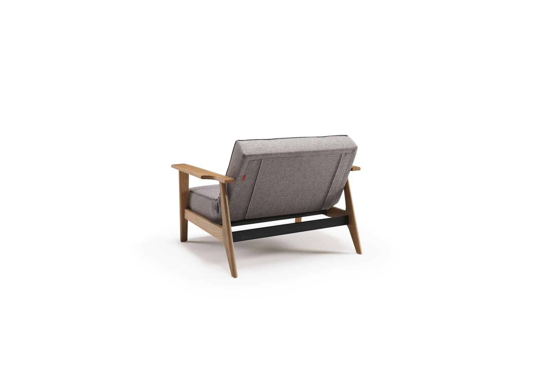 Poltrona design scandinavo in tessuto o velluto SplitBack Frej - 521 Mixed Dance Grey