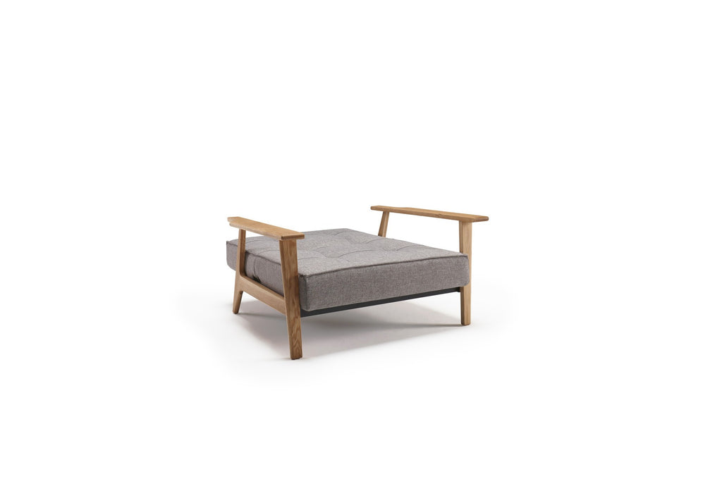 Poltrona design scandinavo in tessuto o velluto SplitBack Frej - 521 Mixed Dance Grey