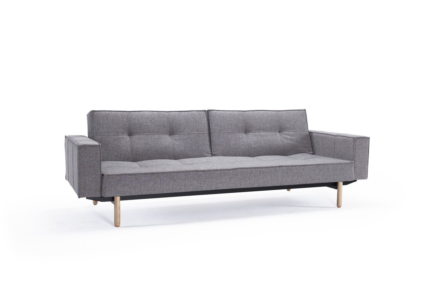 Divano letto una piazza e mezza con braccioli e materasso a molle Splitback