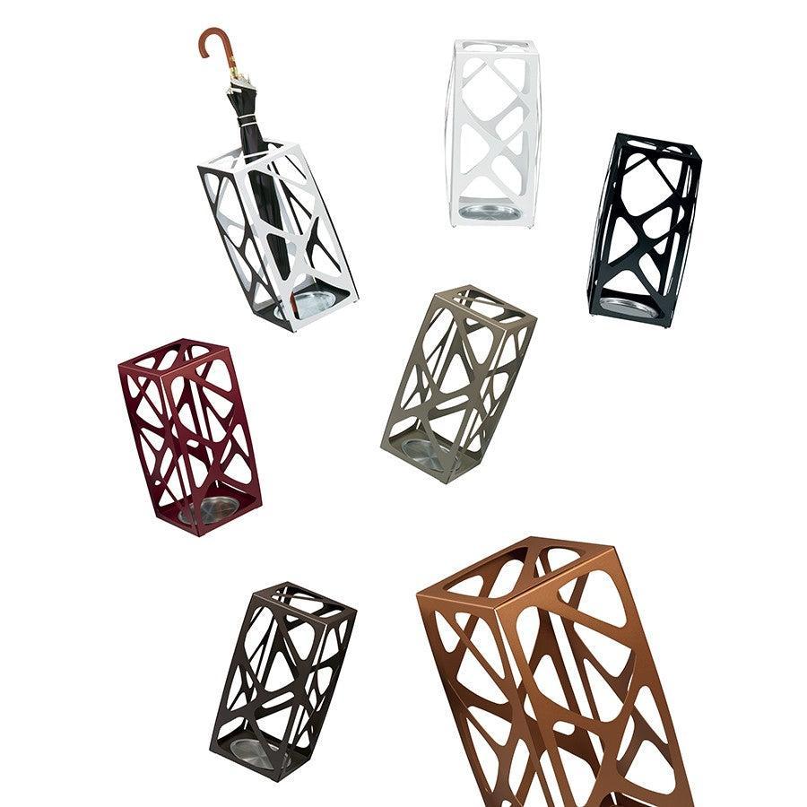 Portaombrelli design moderno con vaschetta Cesta