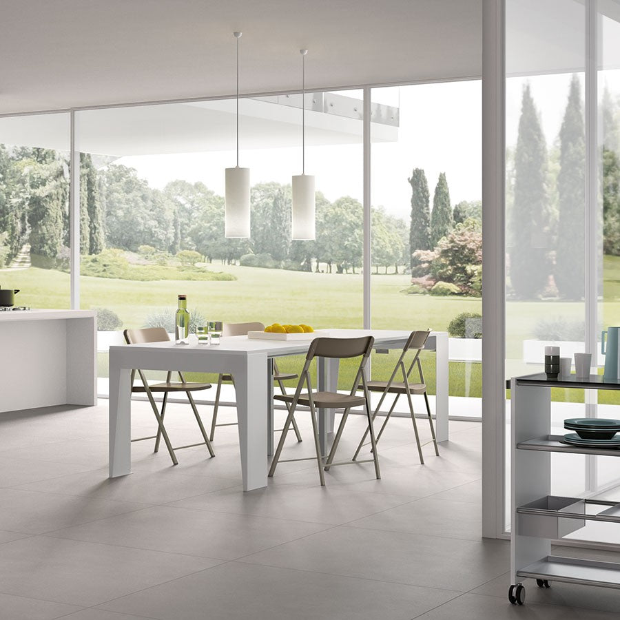 Consolle allungabile Glen in acciaio e laminato