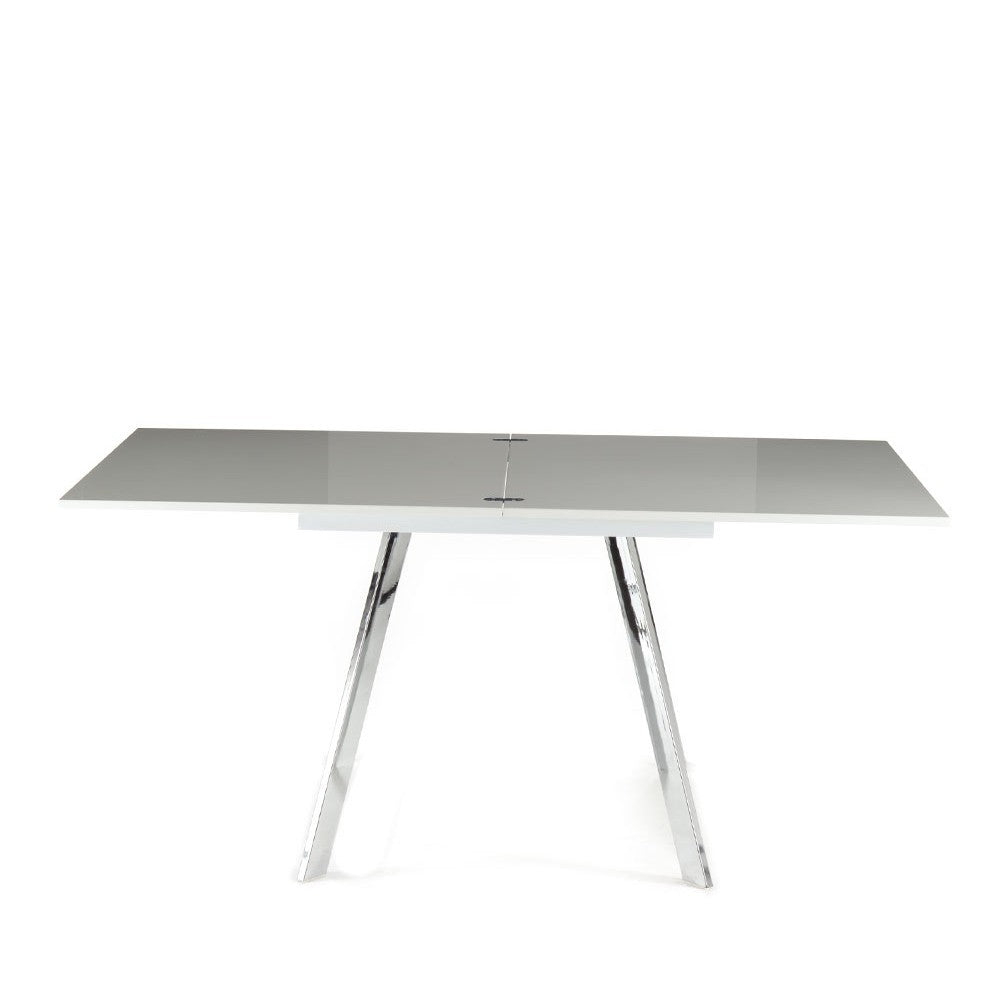 Tavolo quadrato allungabile a libro con gambe in metallo e piano in MDF fino a 170 cm Dabol