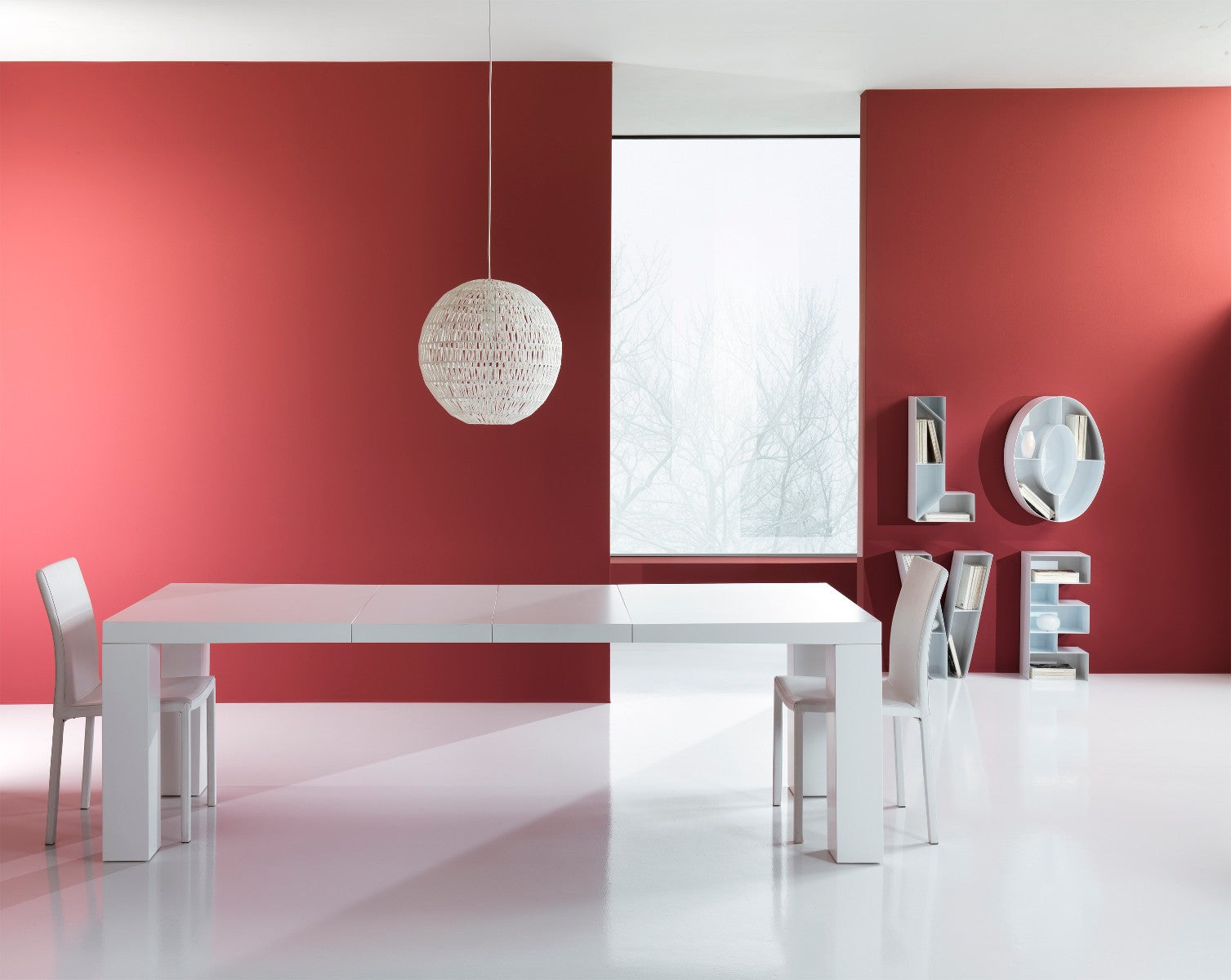 Tavolo allungabile in legno MDF Aphex