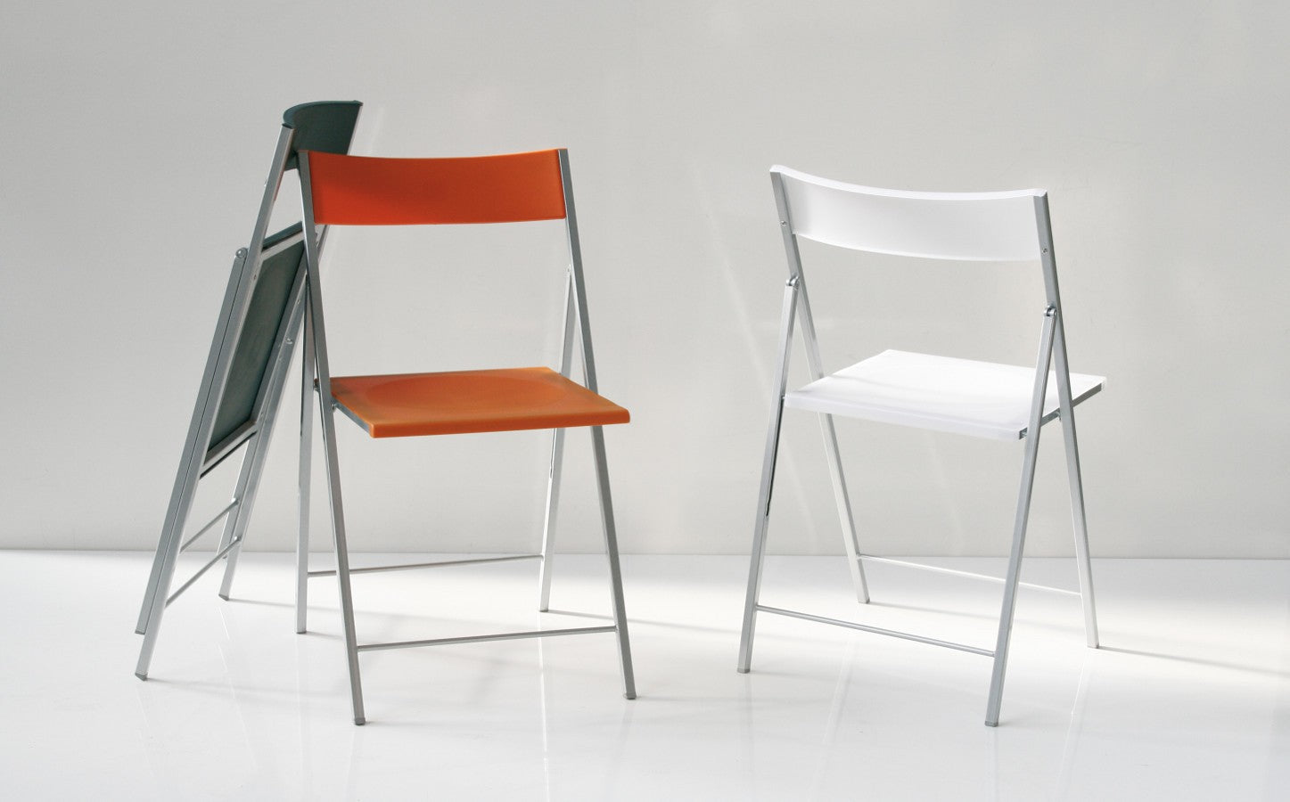 Set sedie pieghevoli in metallo e plastica Sooner