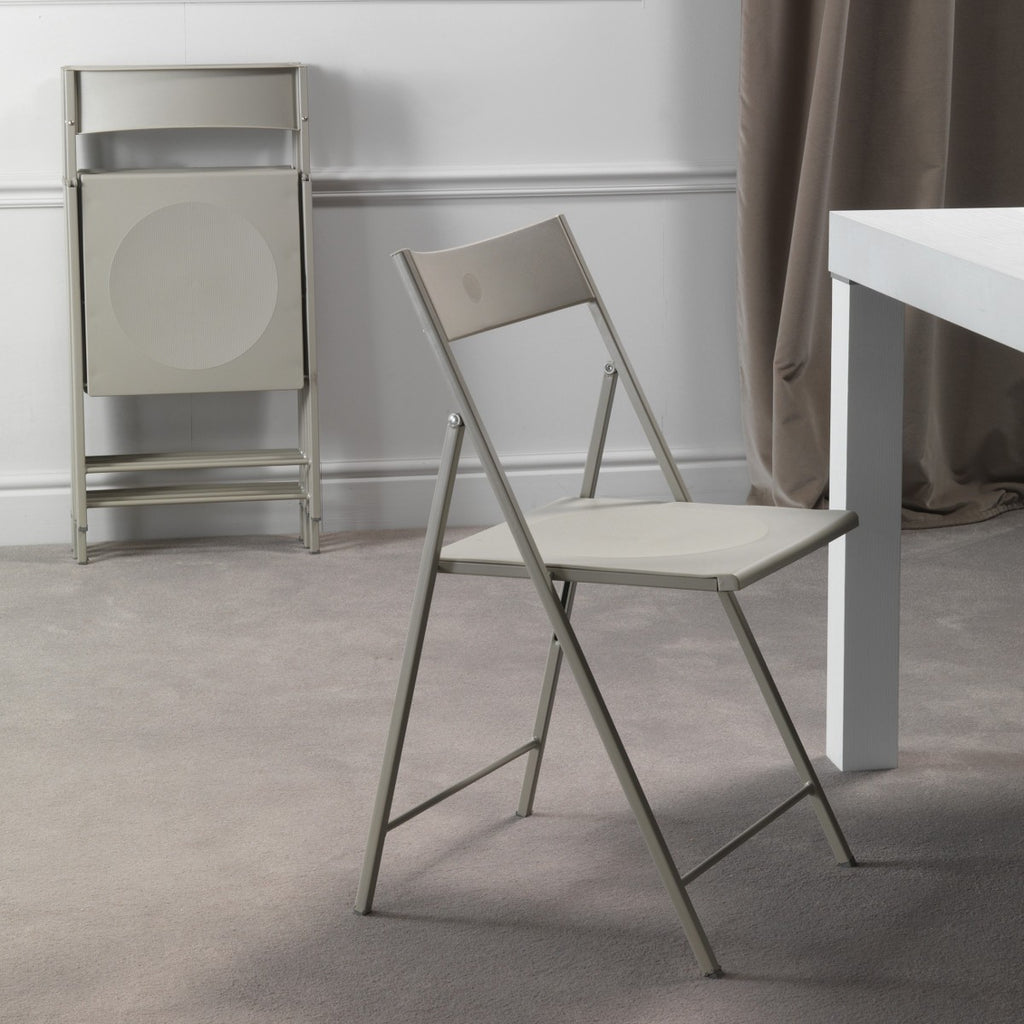 Set sedie pieghevoli in metallo e plastica Sooner