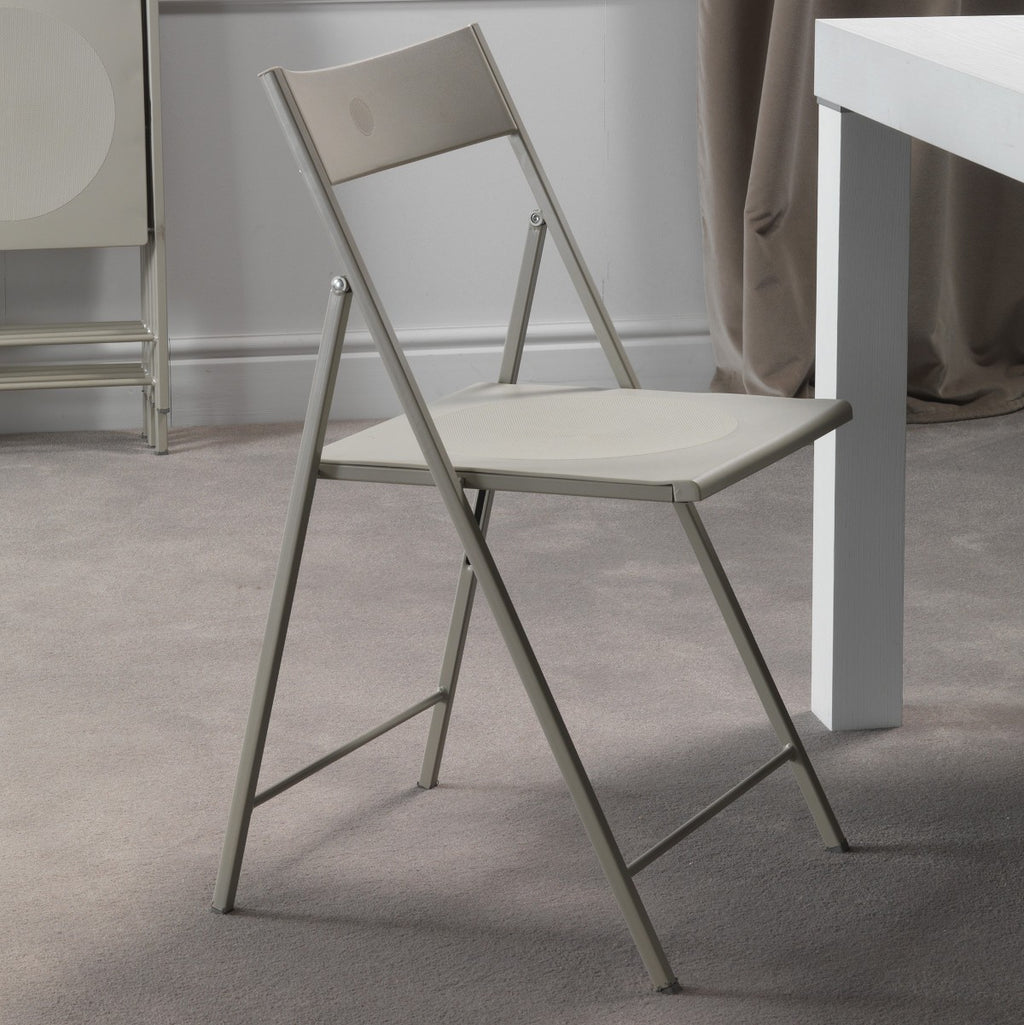 Set sedie pieghevoli in metallo e plastica Sooner