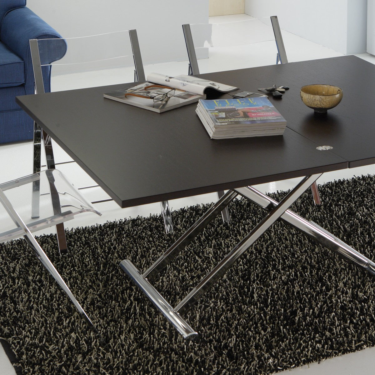 Tavolino da salotto Mind trasformabile in tavolo