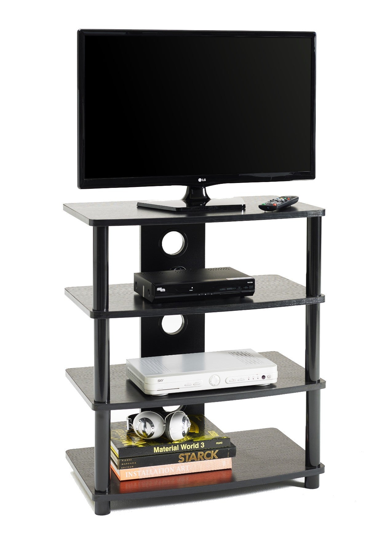 Mobile porta TV Style a 4 ripiani con passacavi