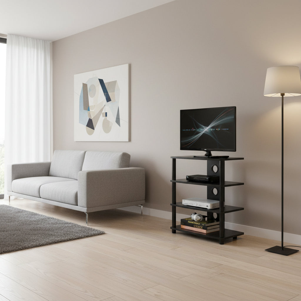 Mobile porta TV Style a 4 ripiani con passacavi