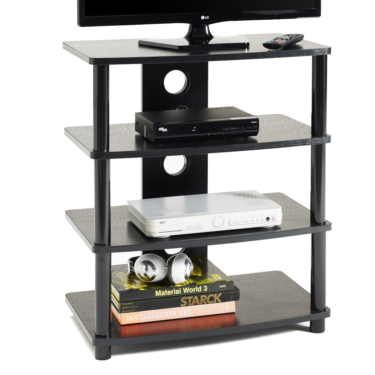 Mobile porta TV Style a 4 ripiani con passacavi