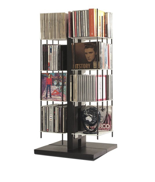 Porta CD a colonna da terra Zia Carmen in legno 100 CD