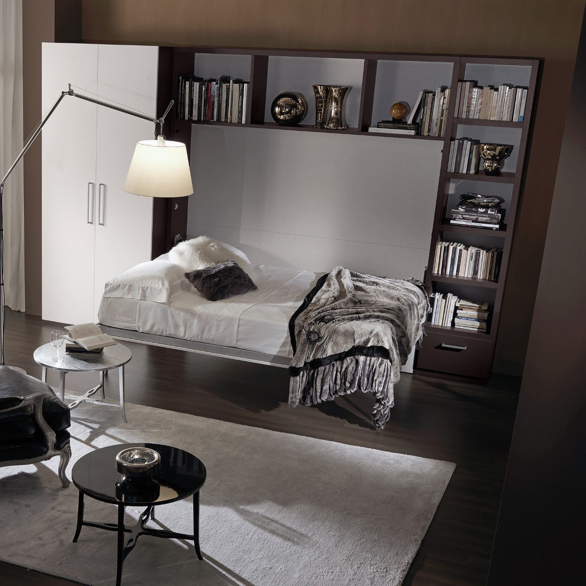 Letto matrimoniale o francese a scomparsa Traverso