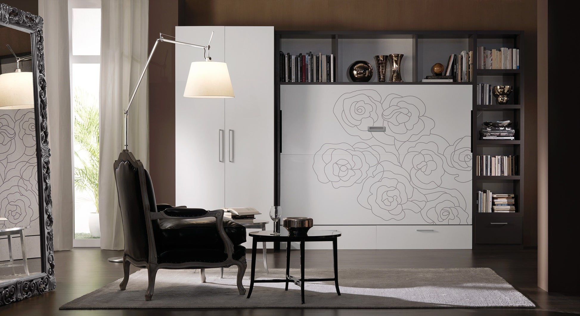 Letto matrimoniale o francese a scomparsa Traverso