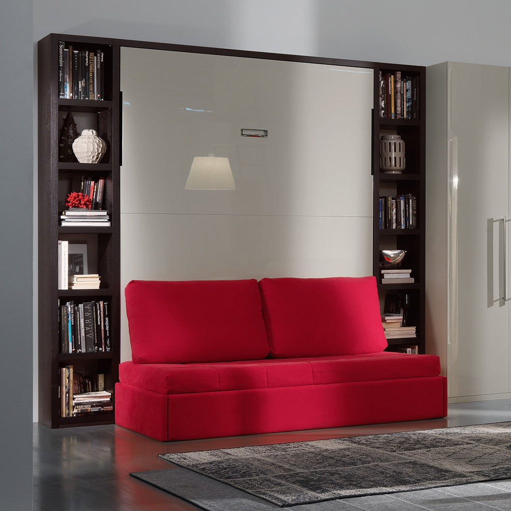 Letto a scomparsa con divano Cubo