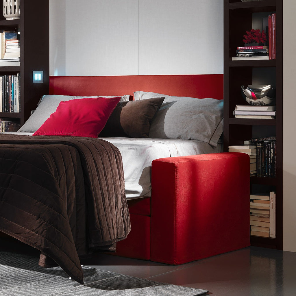 Letto a scomparsa con divano Cubo