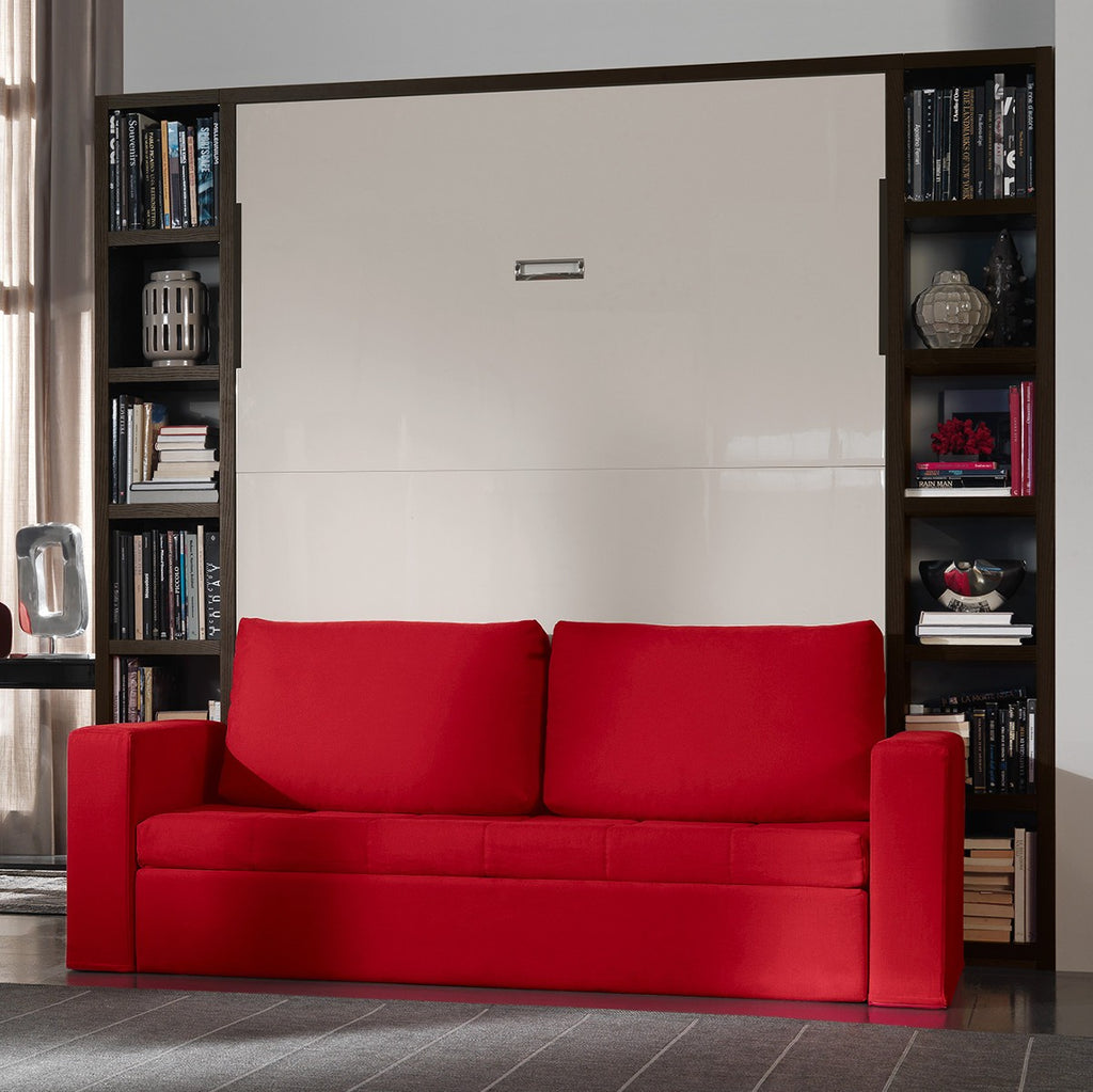 Letto a scomparsa con divano Cubo
