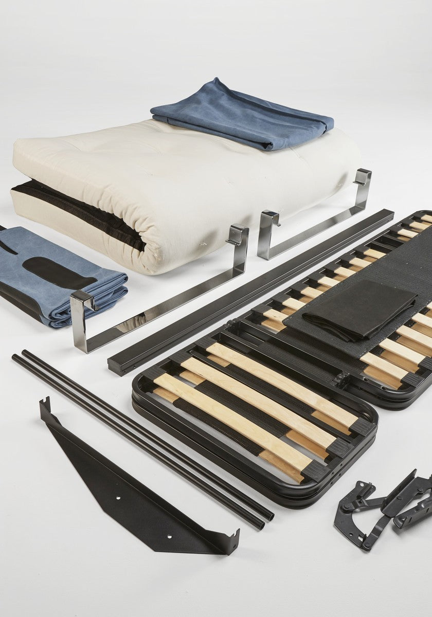 Divano letto Minimum matrimoniale reclinabile materasso classico 140 x 200 cm