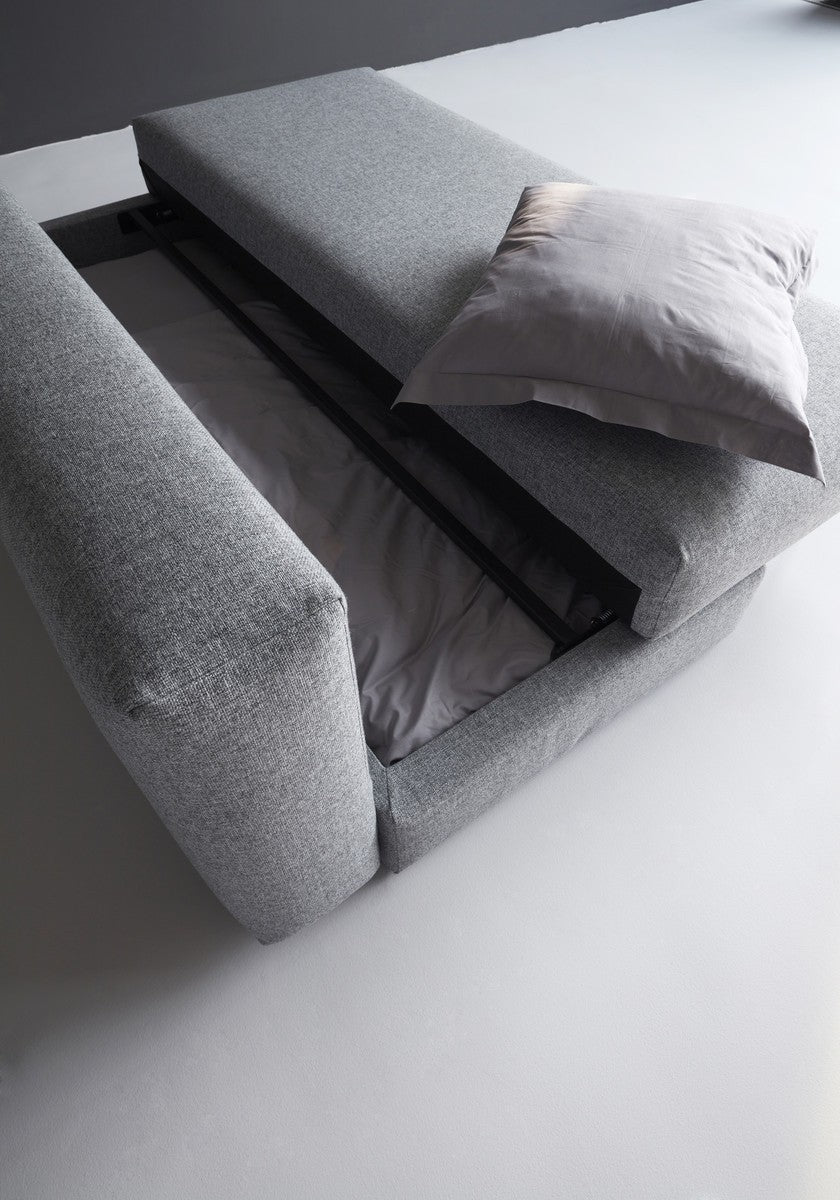 Divano letto matrimoniale con contenitore Osvald