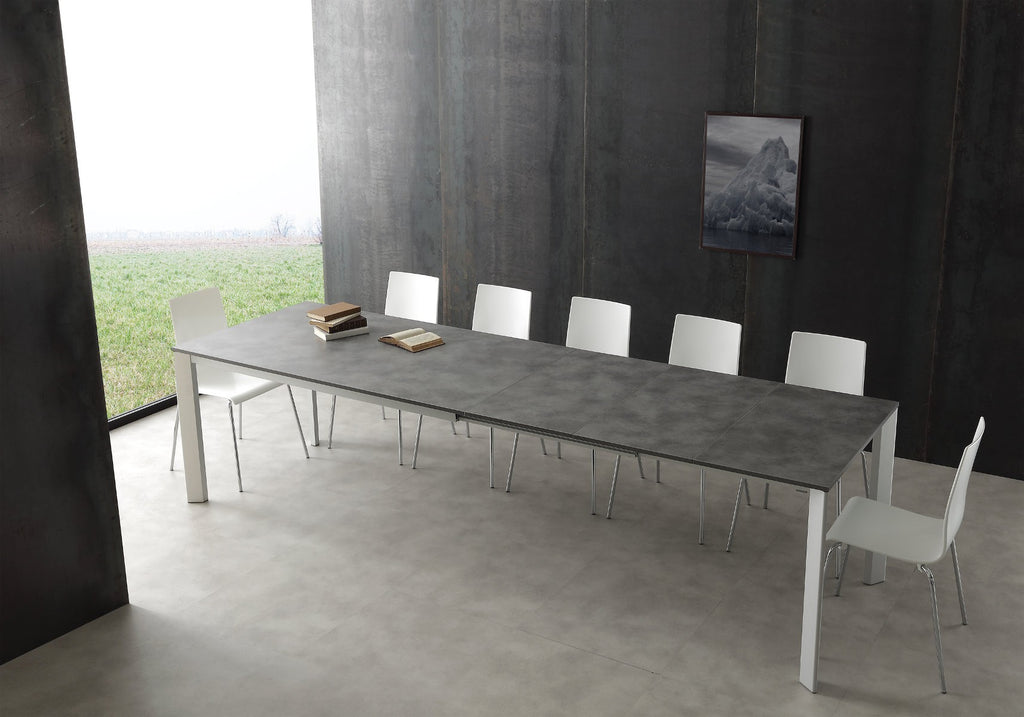 Tavolo allungabile in legno e alluminio Mack