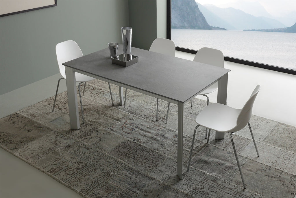 Tavolo allungabile in legno e alluminio Mack