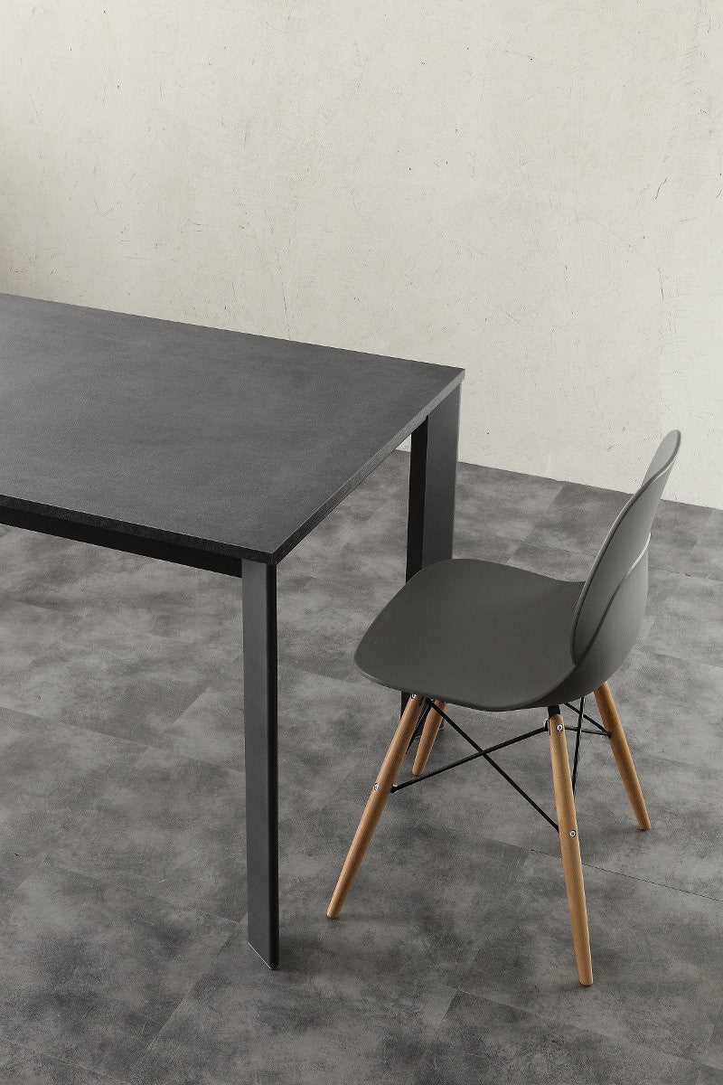 Tavolo allungabile in legno e alluminio Mack