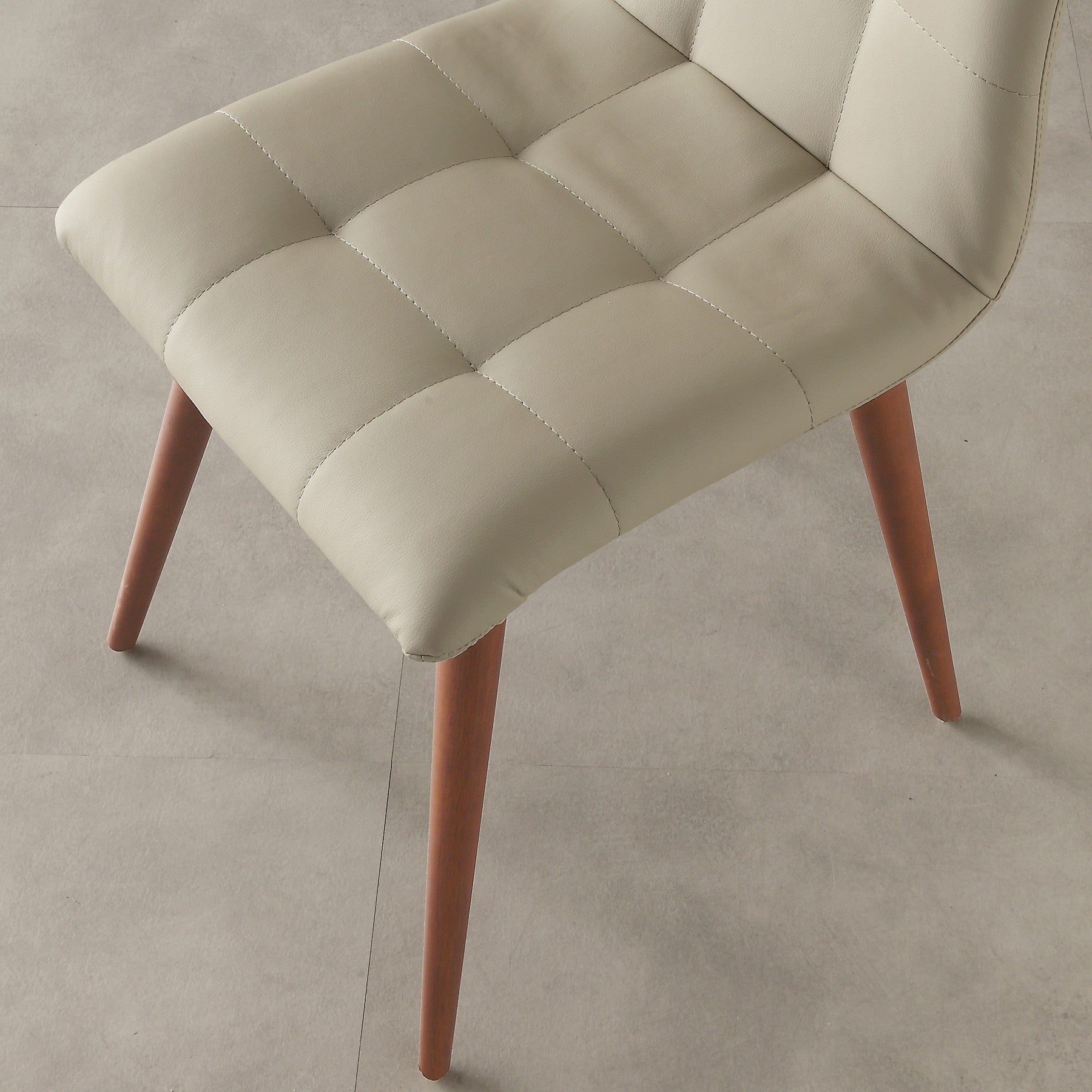 Sedie da cucina in legno ed ecopelle Konnor