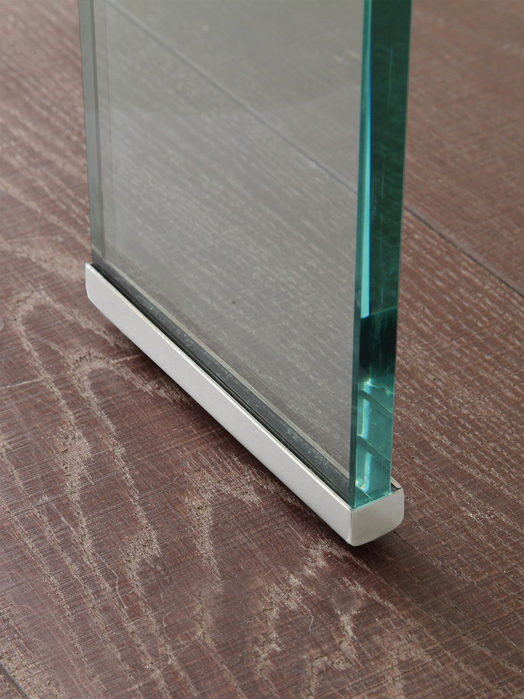 Tavolo allungabile Evident Mini in vetro trasparente