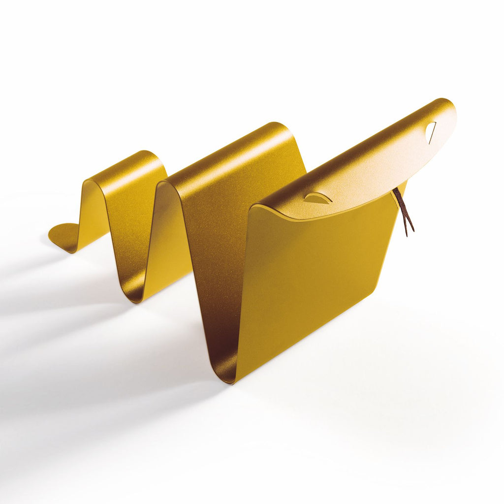 Portariviste design moderno in acciaio Serpe