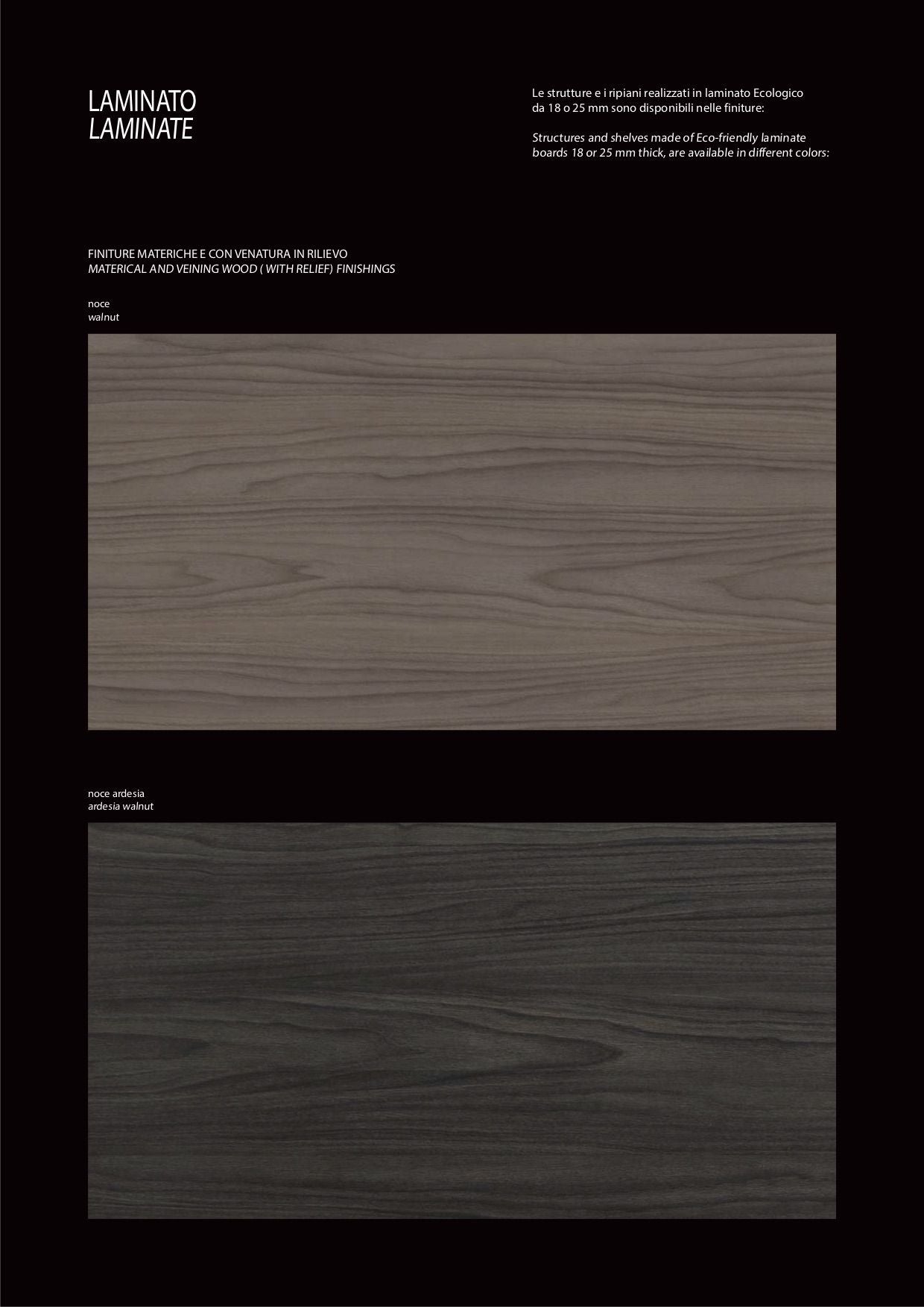 Pensile cassettiera a parete in laminato design moderno Unit