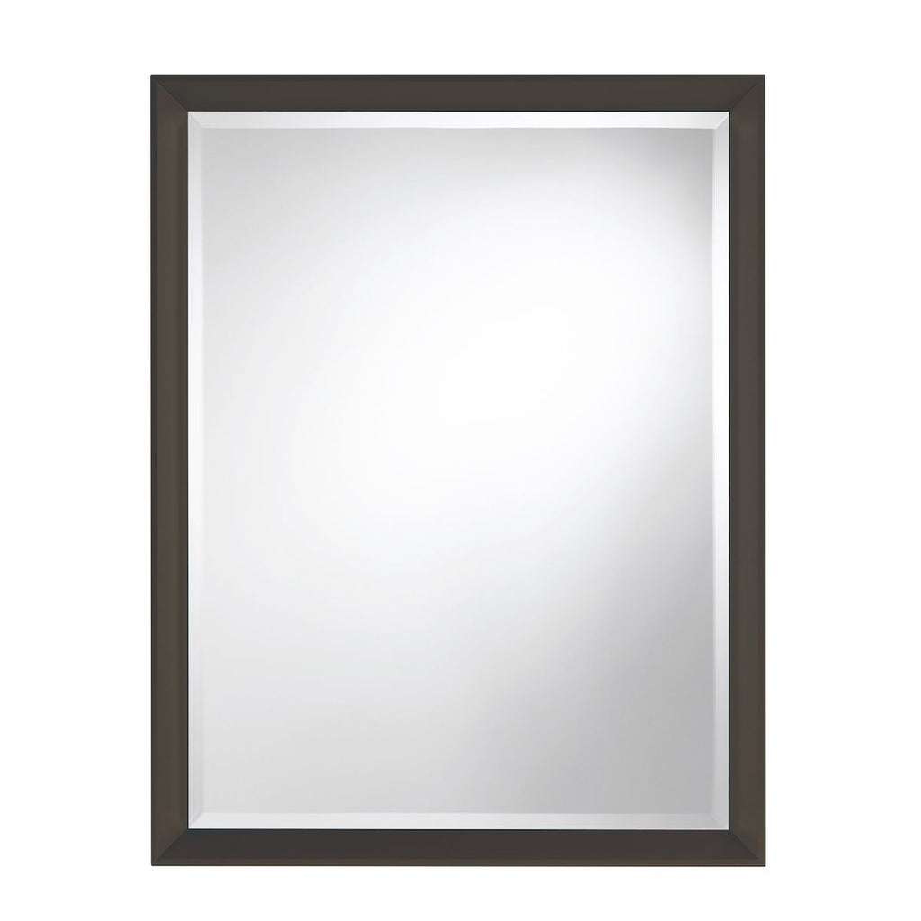 Specchio rettangolare da parete 70 x 90 cm con cornice in alluminio Vanity