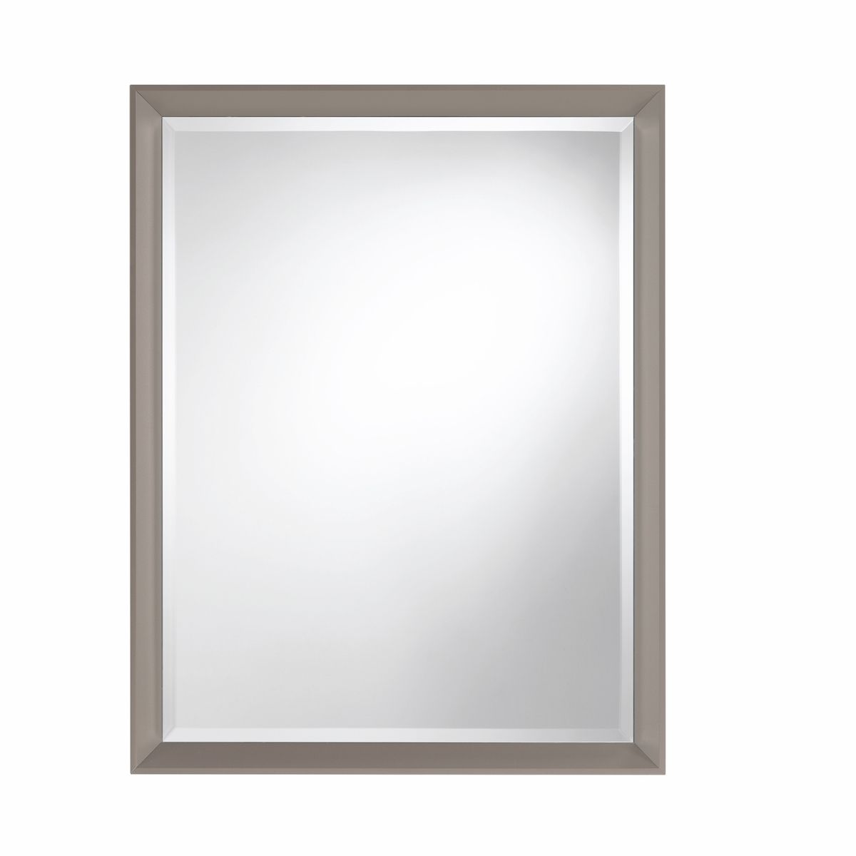 Specchio rettangolare da parete 70 x 90 cm con cornice in alluminio Vanity