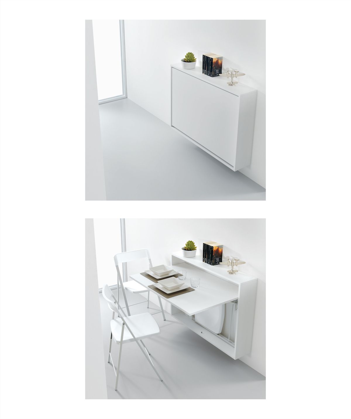 Tavolo scrivania a scomparsa da parete Jacob