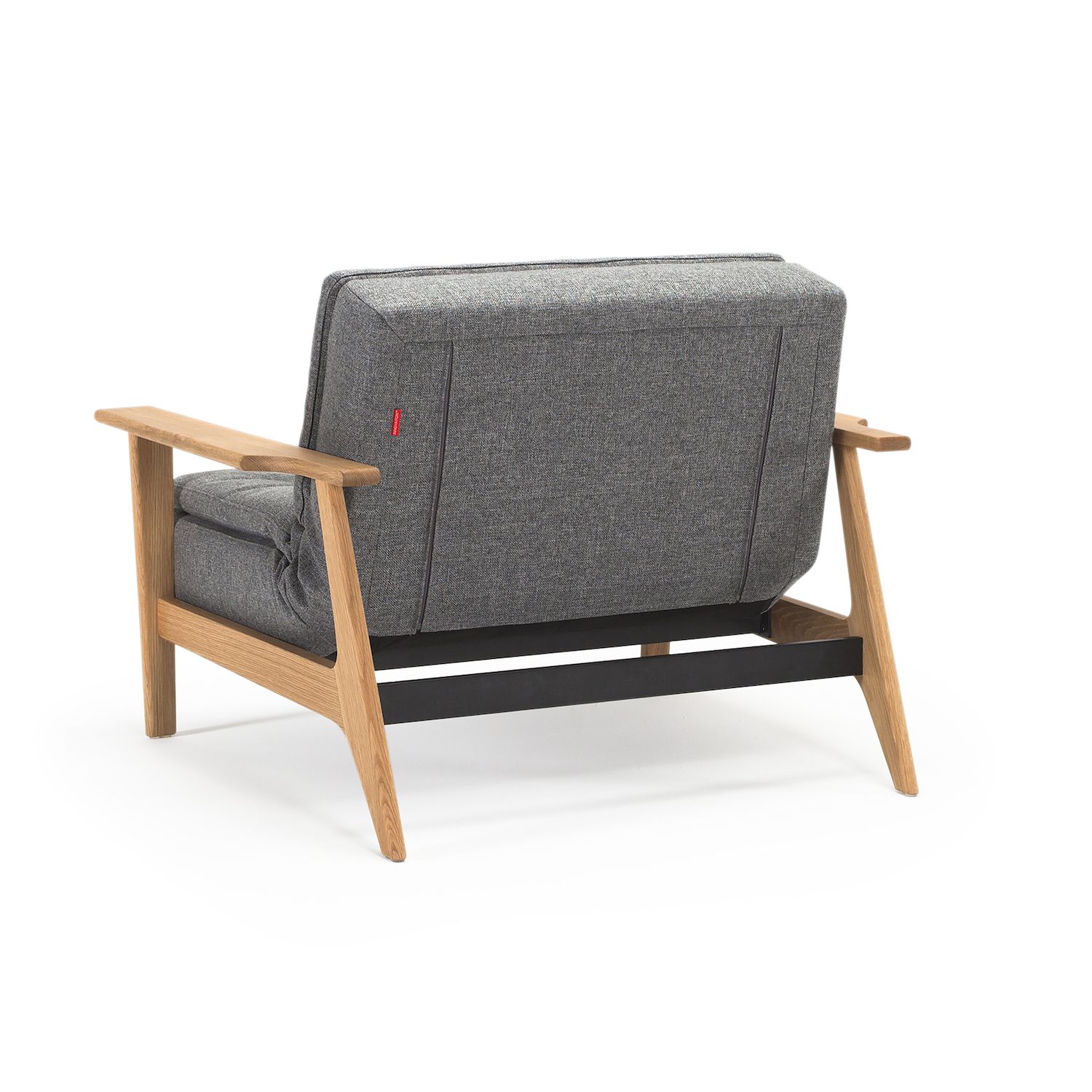 Poltrona design Dublexo Frej con braccioli in legno