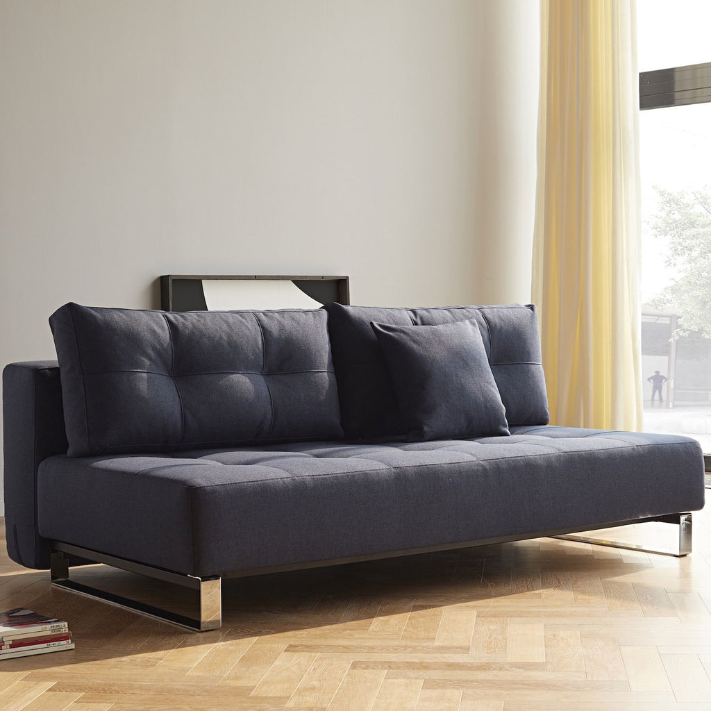 Divano letto matrimoniale in tessuto Supremax Deluxe