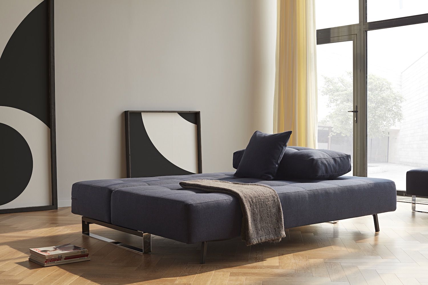 Divano letto matrimoniale in tessuto Supremax Deluxe