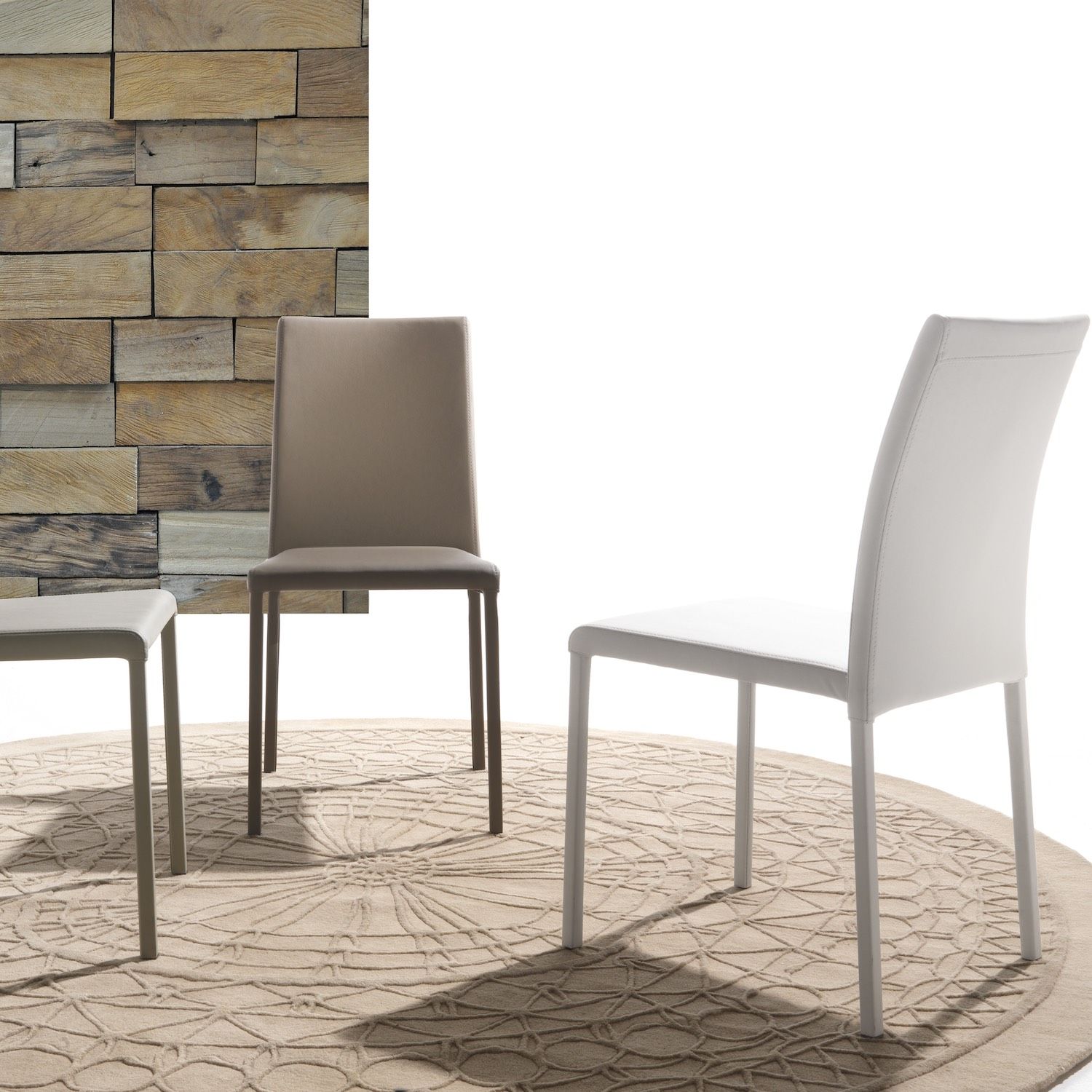 Sedie impilabili design moderno per sala da pranzo Rosalie