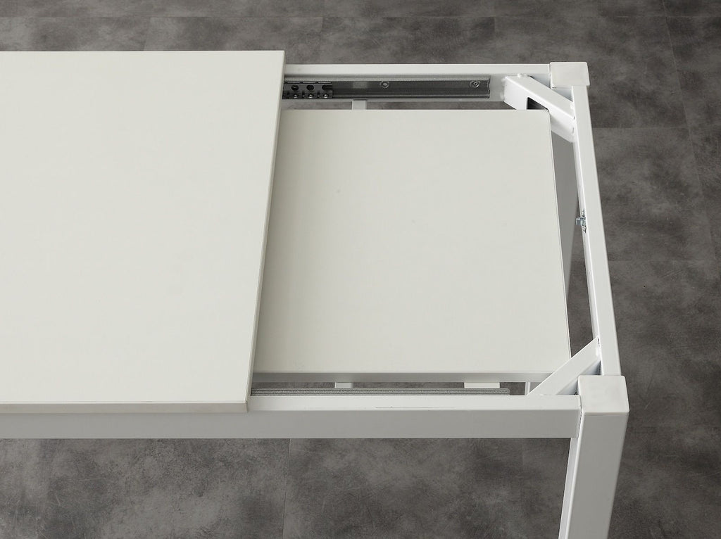 Tavolo allungabile in metallo e nobilitato 90 x 60 cm Ingmar