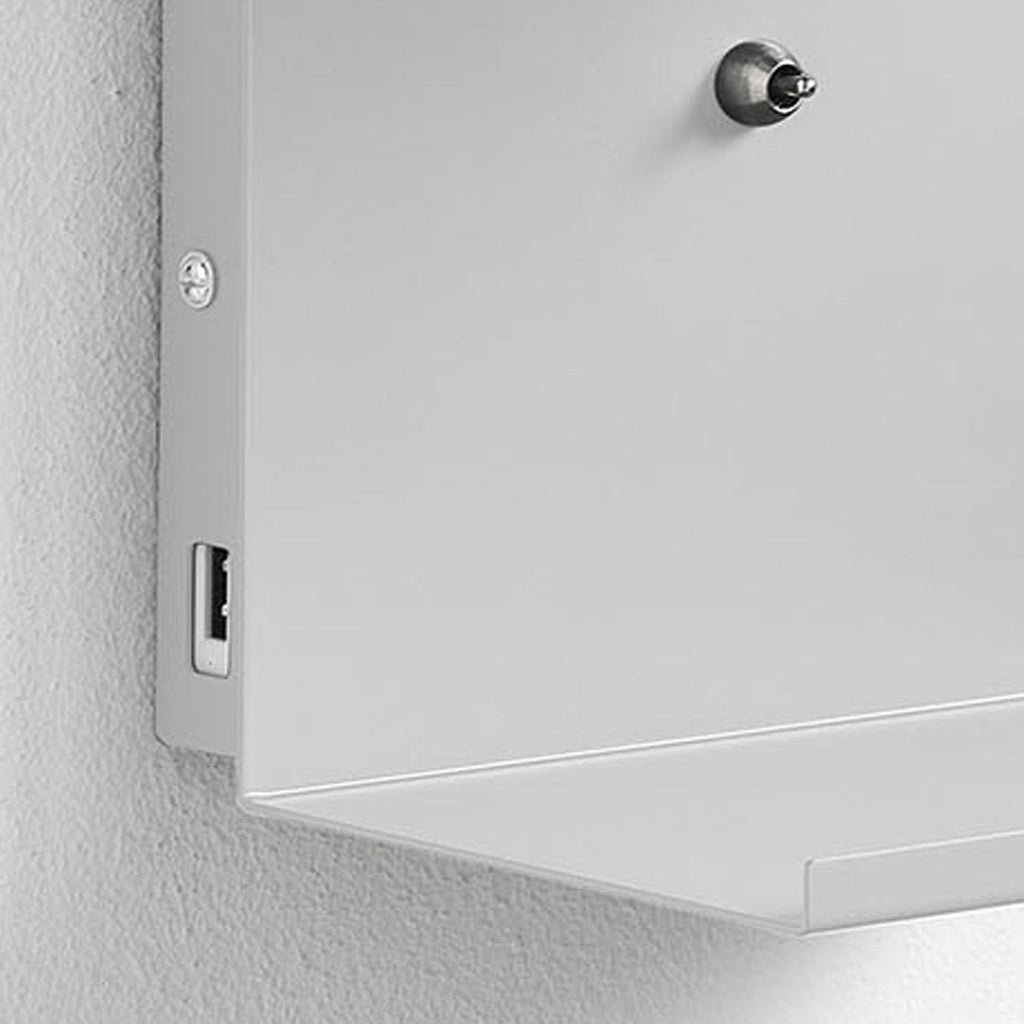 Lampada da parete con mensola in metallo Linkin White