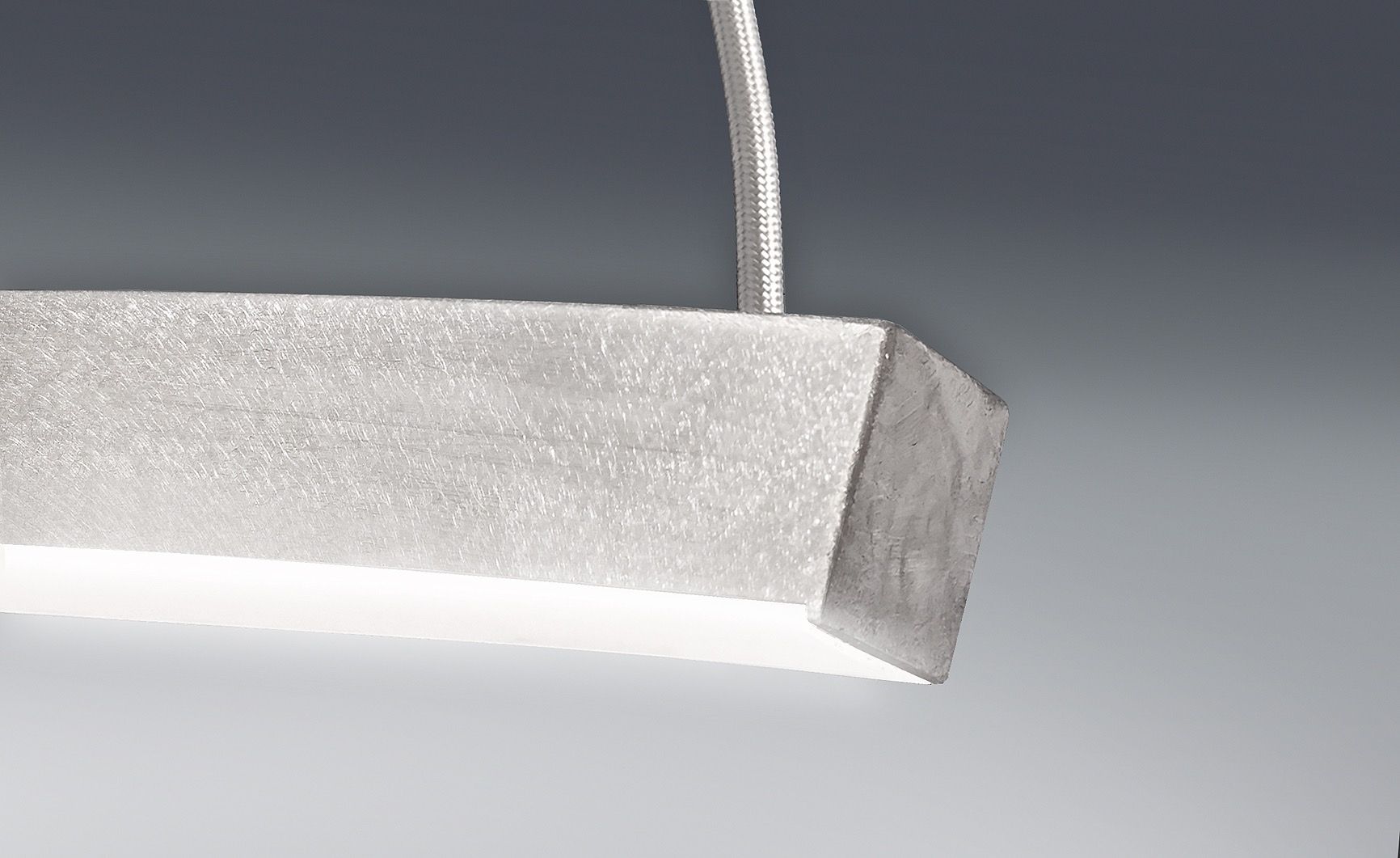 Lampadario a sospensione Curve a LED in alluminio