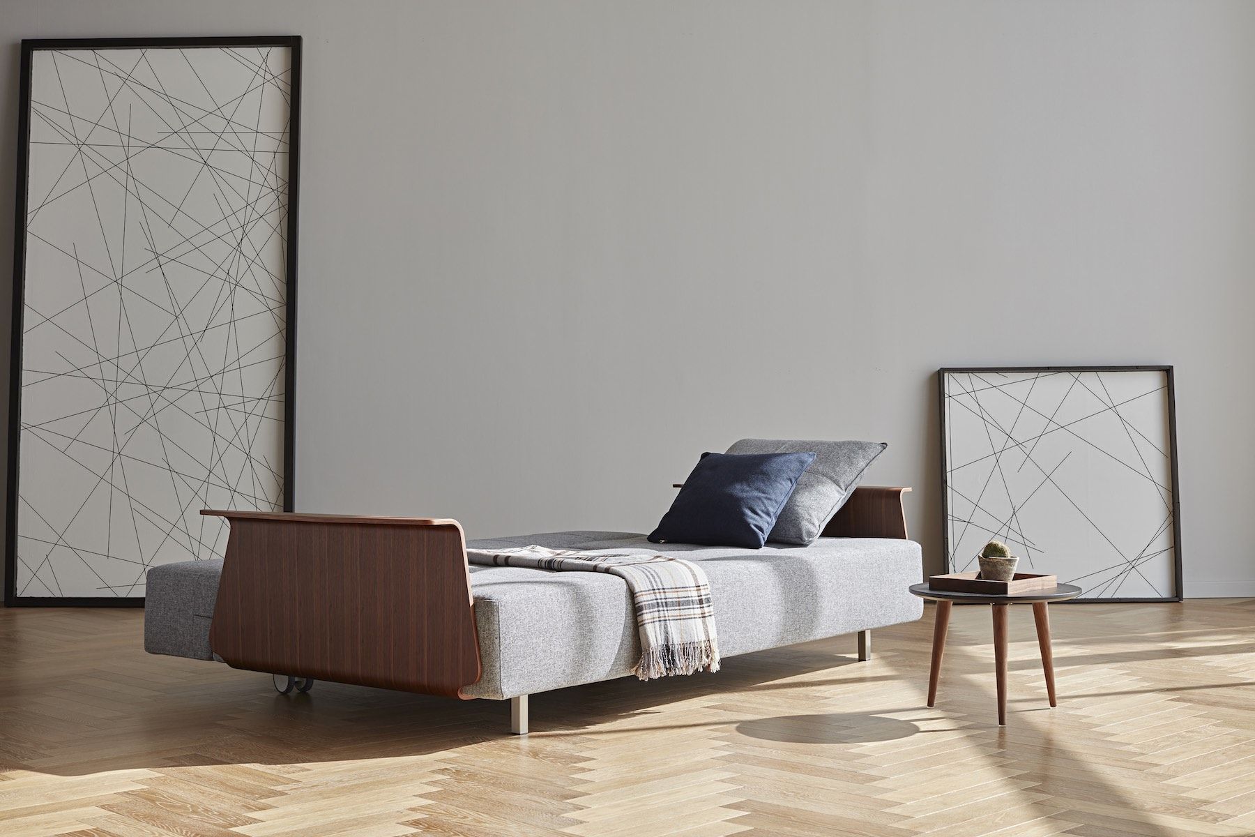 Divano letto matrimoniale con braccioli Longhorn