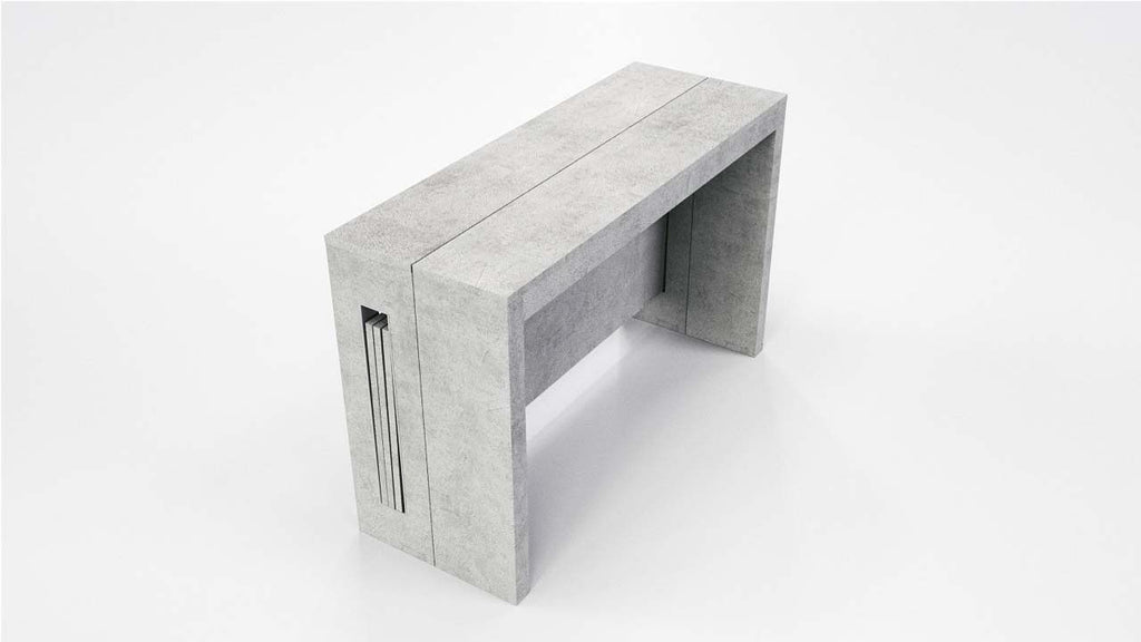 Consolle allungabile Helge con allunghe integrate