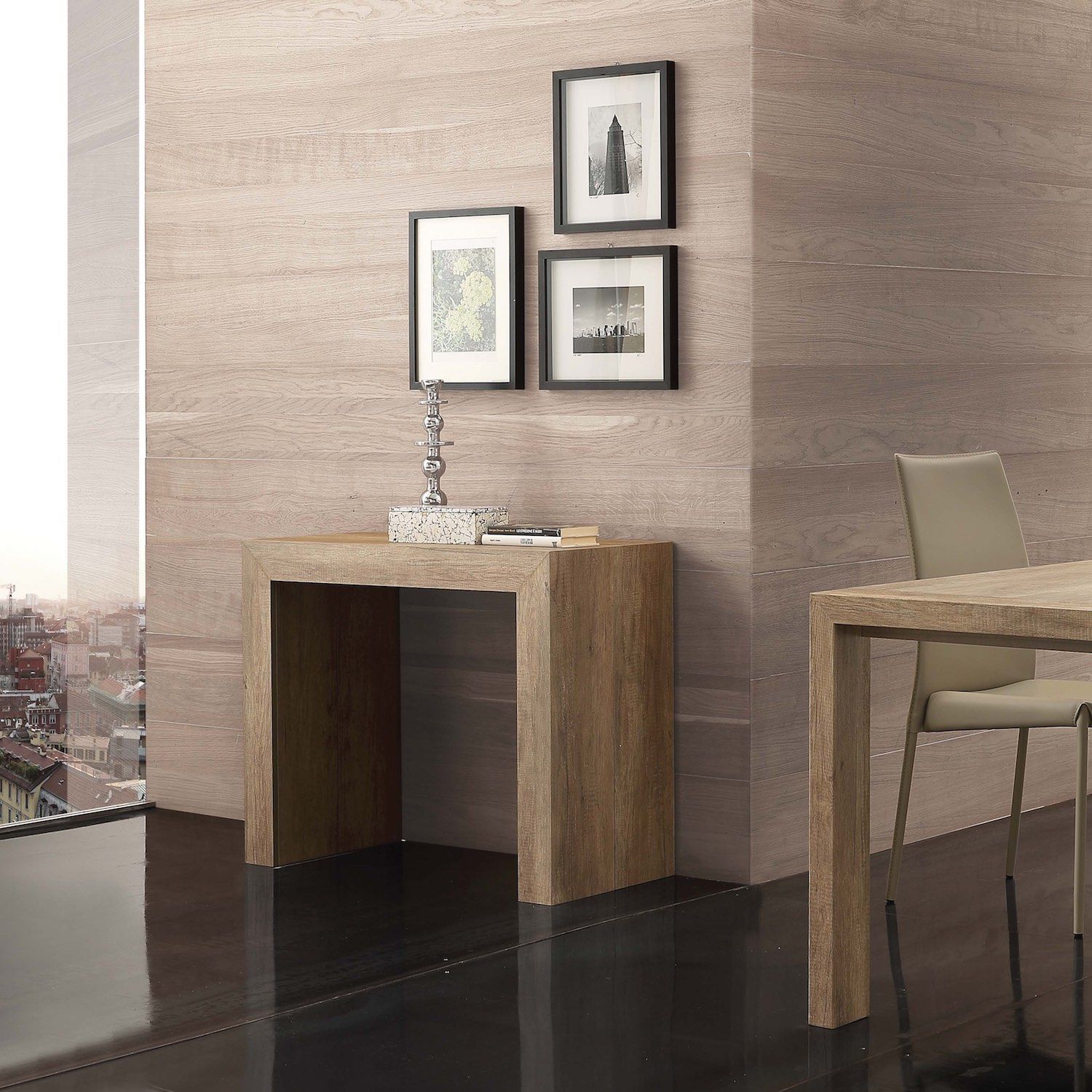 Tavolo consolle allungabile design Bendik