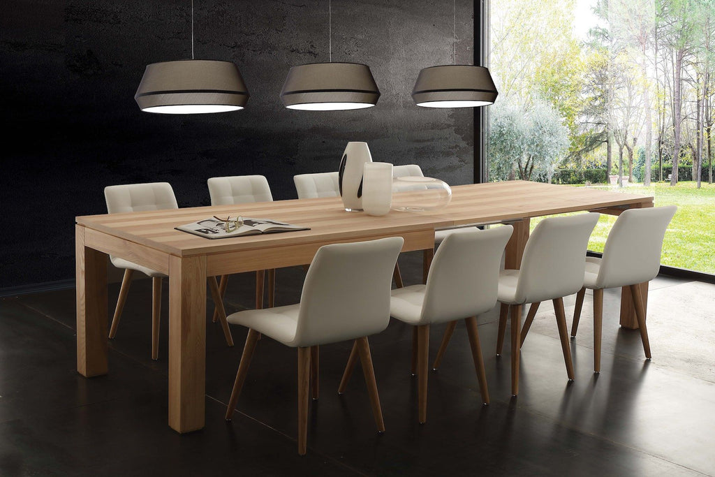 Tavolo allungabile Ferran in legno frassino