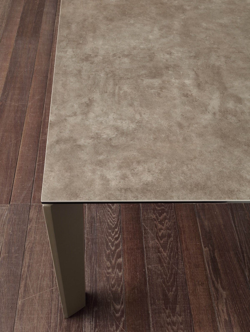 Tavolo allungabile Duarte piano vetro ceramica 140 x 90 cm