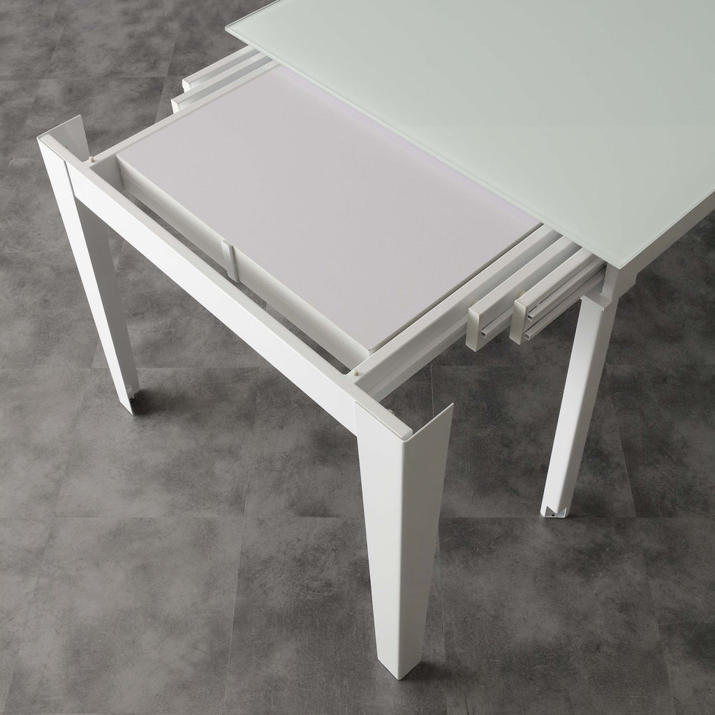 Tavolo allungabile Esko in vetro fino a 380 cm