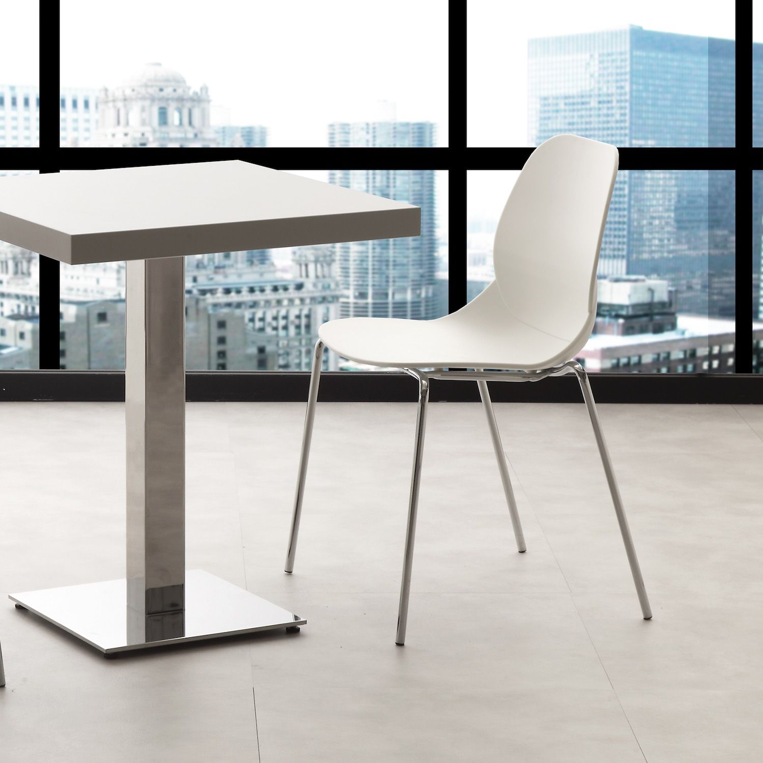 Sedie impilabili Kiki Metal per sala pranzo